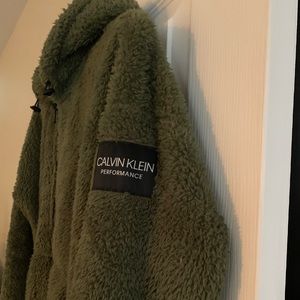 Calvin Klein performance fuzzy jacket.